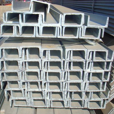 Chanaux métalliques en acier au carbone U Channel Q235B Q345b laminé à chaud 3 pouces