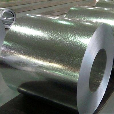 En acier galvanisé, revêtu de zinc, en spangles réguliers, en bobine à chaud