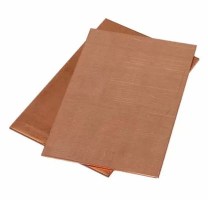 Plaque de cuivre poli C11000 C10200 Plaque en laiton de 1 mm